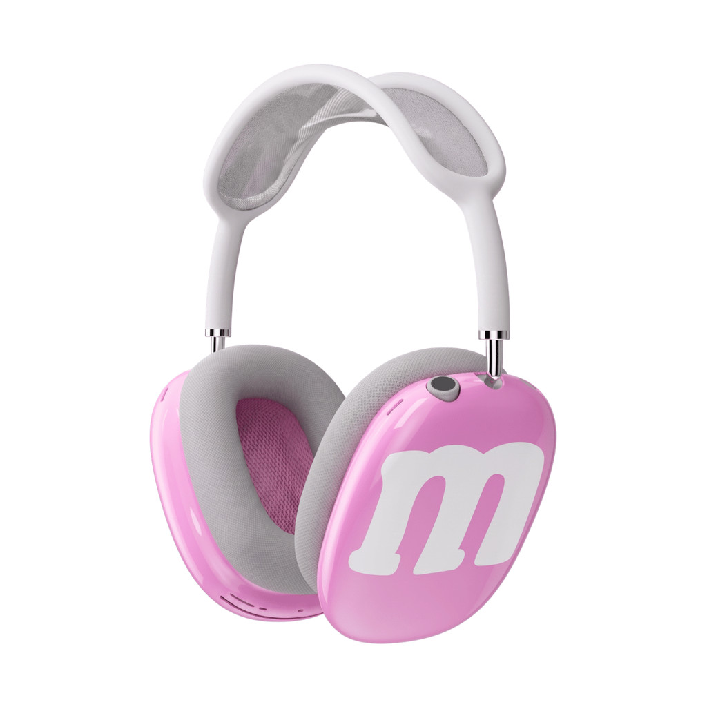 Capa Protetora de Silicone Nerdcase para AirPods Max, Confete MM's Rosa