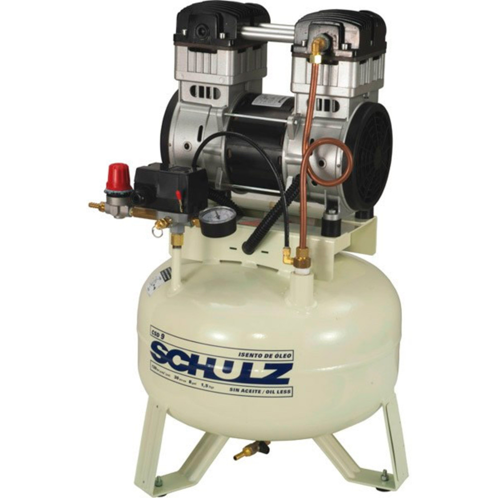 Compressor de ar odontológico 9 pés 30L 1,5hp CSD9/30 Schulz