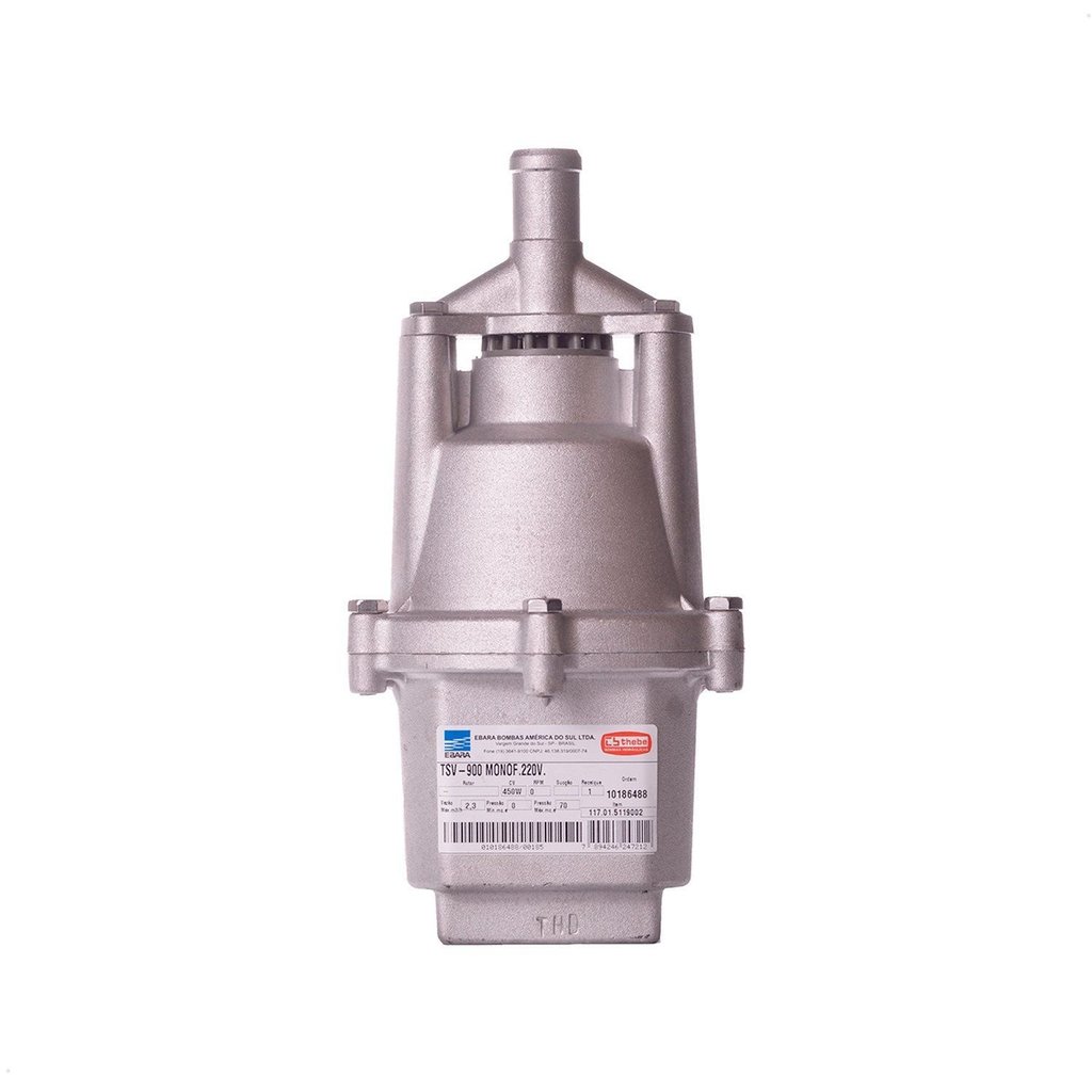 Bomba Submersa Vibratória Tsv-900 450 W Monofásico Motor Thebe IP68 220V Cinza