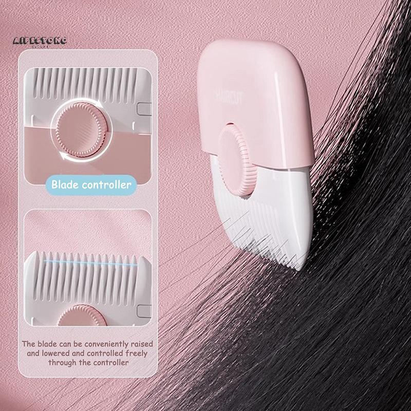1/2 Pçs 2 Em 1 Corte De Cabelo Do Bebê E Cabeleireiro Guarnição Franja Quebrado Bang Trimmer Manual Portátil Máquina De