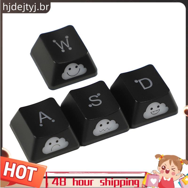Conjunto De Teclas WASD Broadside Lighting Key Cap Para Teclado Mecânico Compatível Com MX Switch