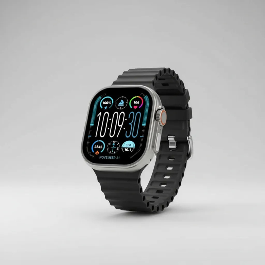 Relógio Smartwatch Hw Ultra 2 Call Chamada 5g Gps Ip67 Dimensões de 49,5x41,5x13,5mm