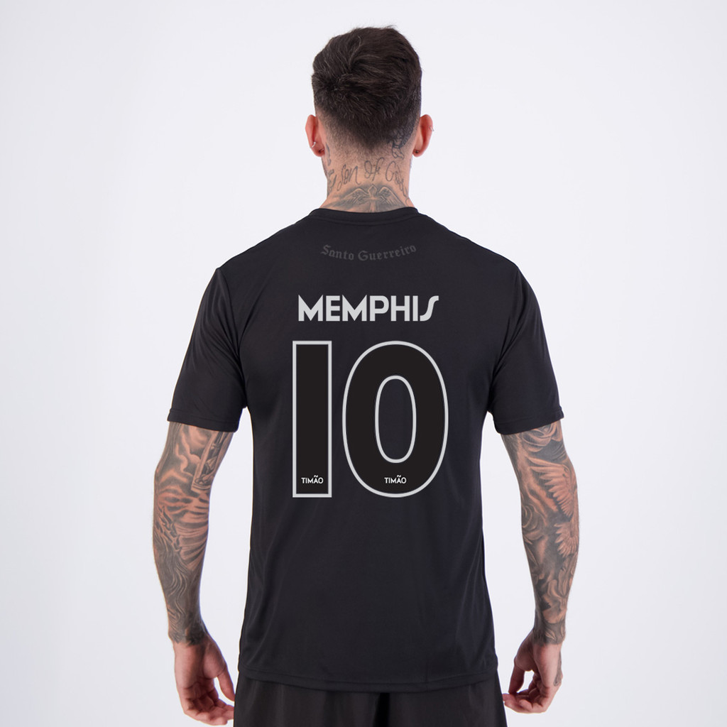 Camisa Corinthians São Jorge I Preta 10 Memphis