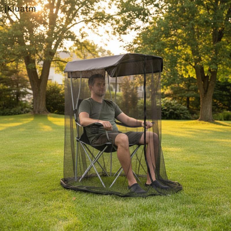 [jkiuatm] Tenda De Rede Mosquiteira Para Acampamento De 2 A 3 Pessoas , Cobertura De Balanço Ao Ar Livre , Gaze De Sombr