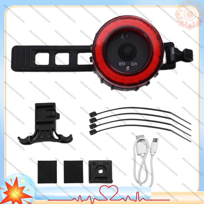 🌹1 Conjunto De Luz Traseira De Freio Inteligente Para Bicicleta , Espiga De Grande Abertura , Almofada De E