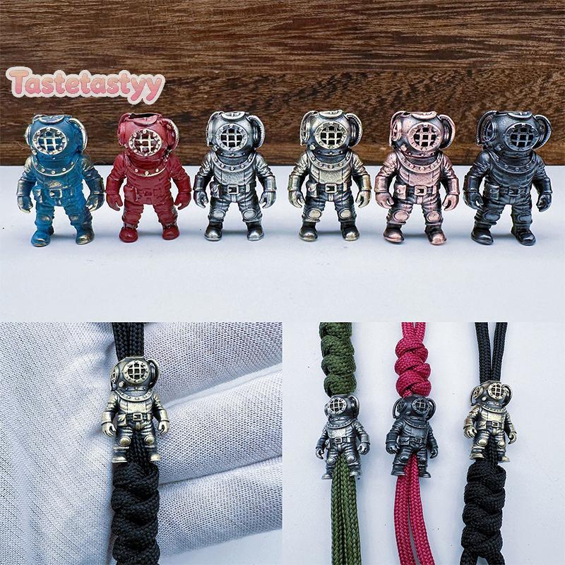 Diver Estatueta Contas De Bronze DIY Paracord Tecido Pulseiras Cordão Pingentes Acessórios Ferramenta Ao Ar Livre Enforc