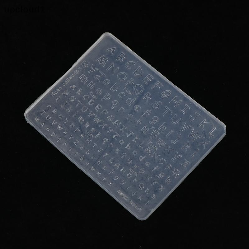 [upcloud1] Molde De Silicone Transparente Para Arte Em Unhas Criativo DIY Design Alfabeto Padrão Versátil Ferramenta Art