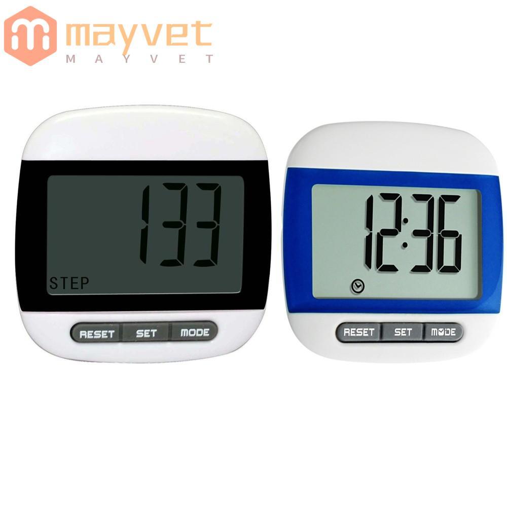 Pedômetro Digital MAYVET , Contador De Passos De Controle De Botão Fácil De Tamanho Compacto , De Caminhada Com Display