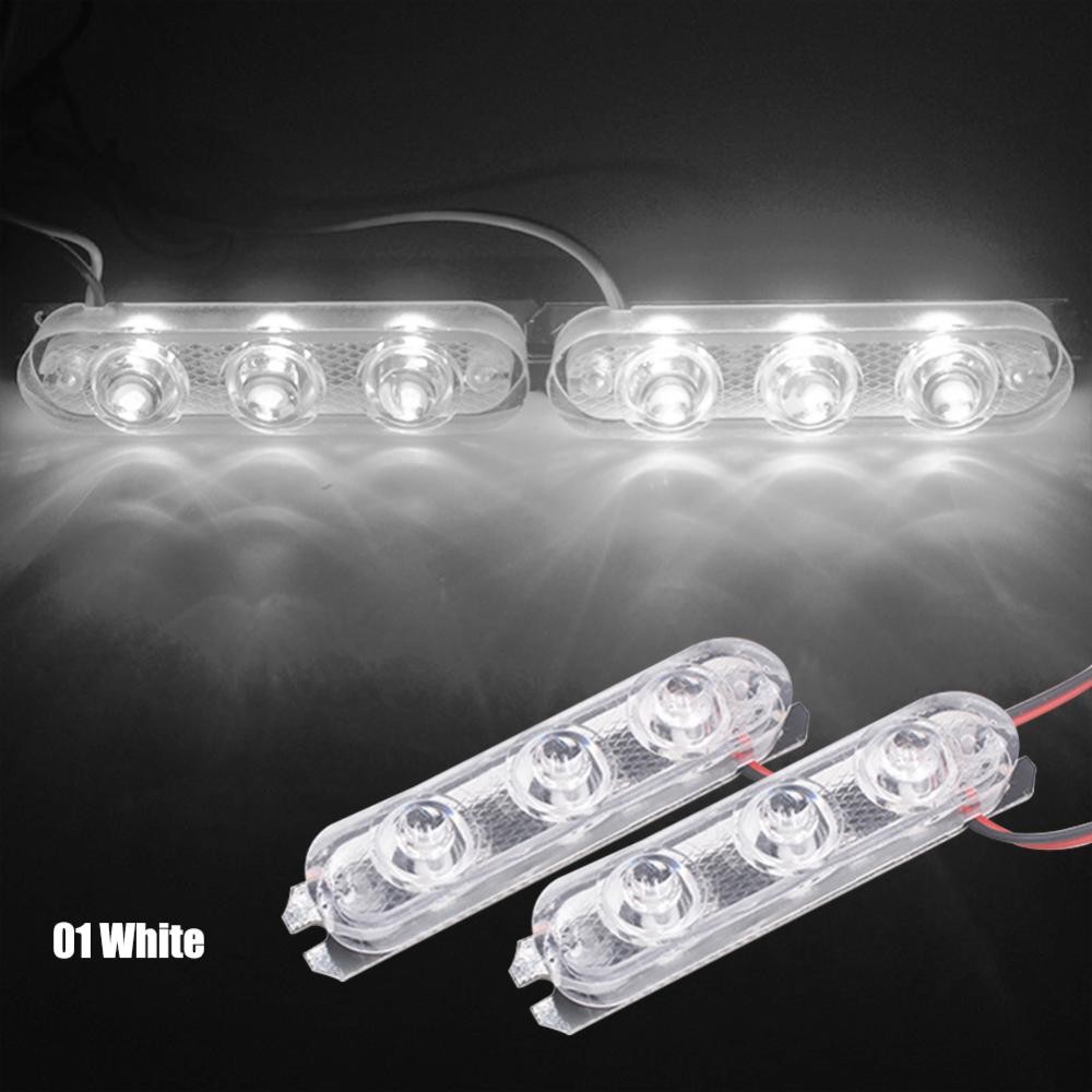 DGR 2 Pçs Luz Estroboscópica 3 Led Carro Caminhão Motocicleta Piscando Aviso De Emergência Traseiro Cauda Freio Parar Lu