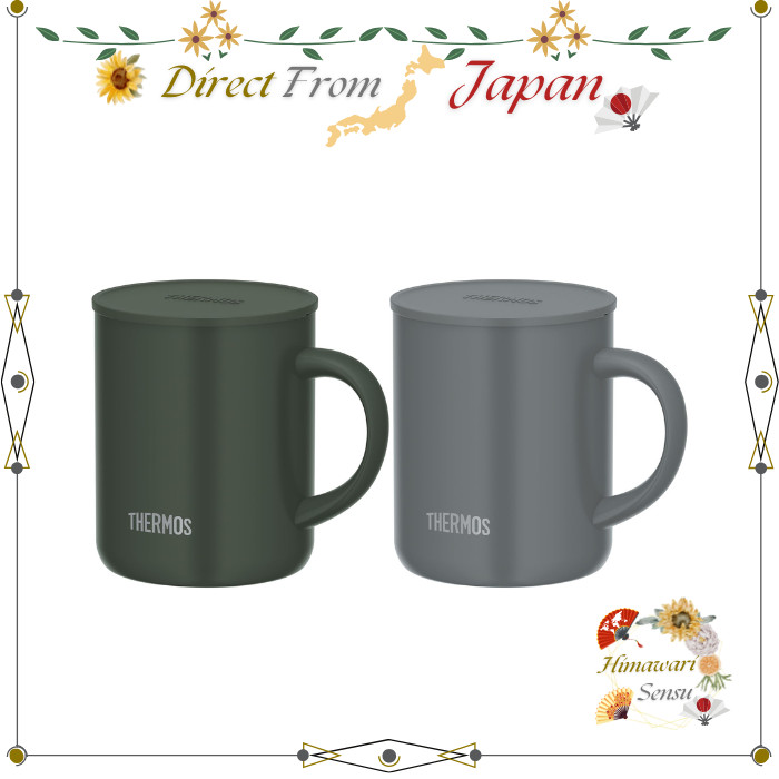 THERMOS Vacuum Insulated Mug with Lid 350ml JDG-352C Dark Green / Dark Gray【 Direct from Japan 】