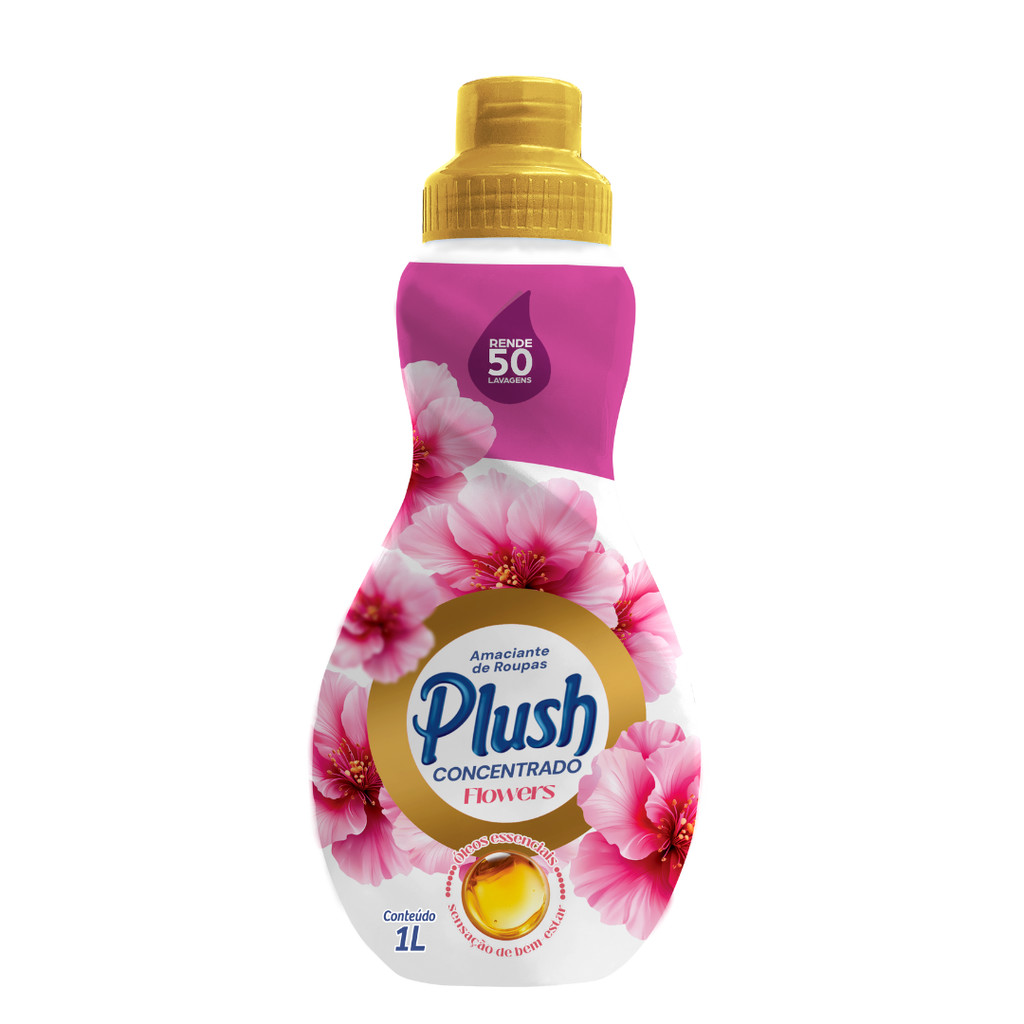 Amaciante Concentrado Flowers Plush 1L em Oferta na Shopee