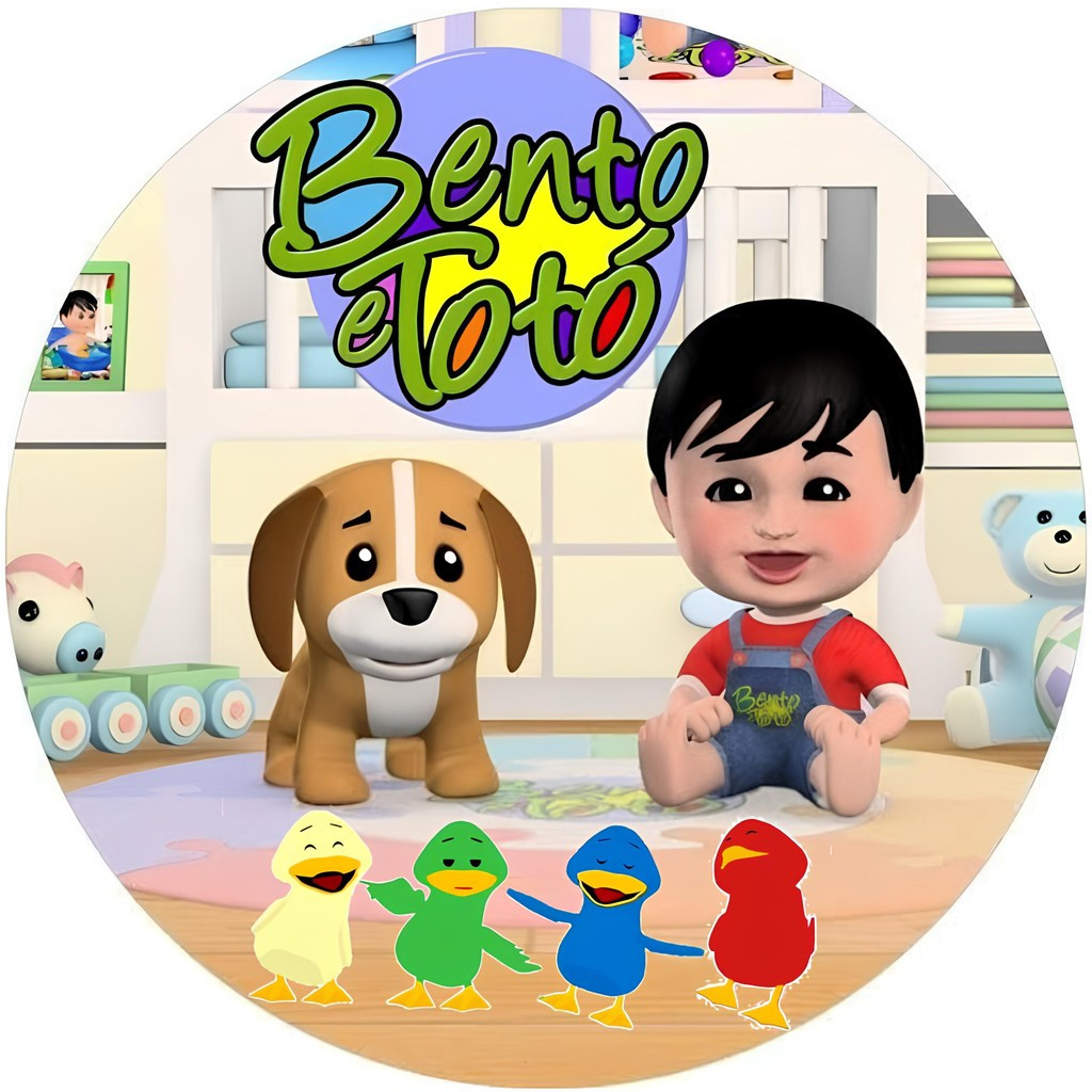 Painel Redondo Tema Bento e Totó | Festa Infantil | Tecido Premium | Vários Modelos | Frete Grátis | 150x150 e 50x50cm em Oferta na Shopee