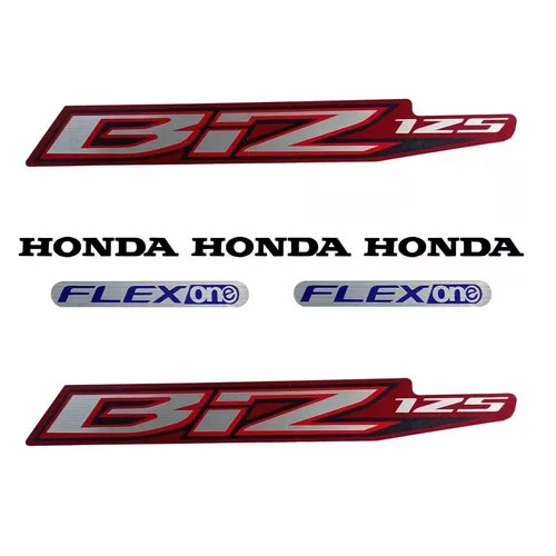 Adesivo Biz-125 es 2015 Vermelho (flex One) (cod - Lb10529)