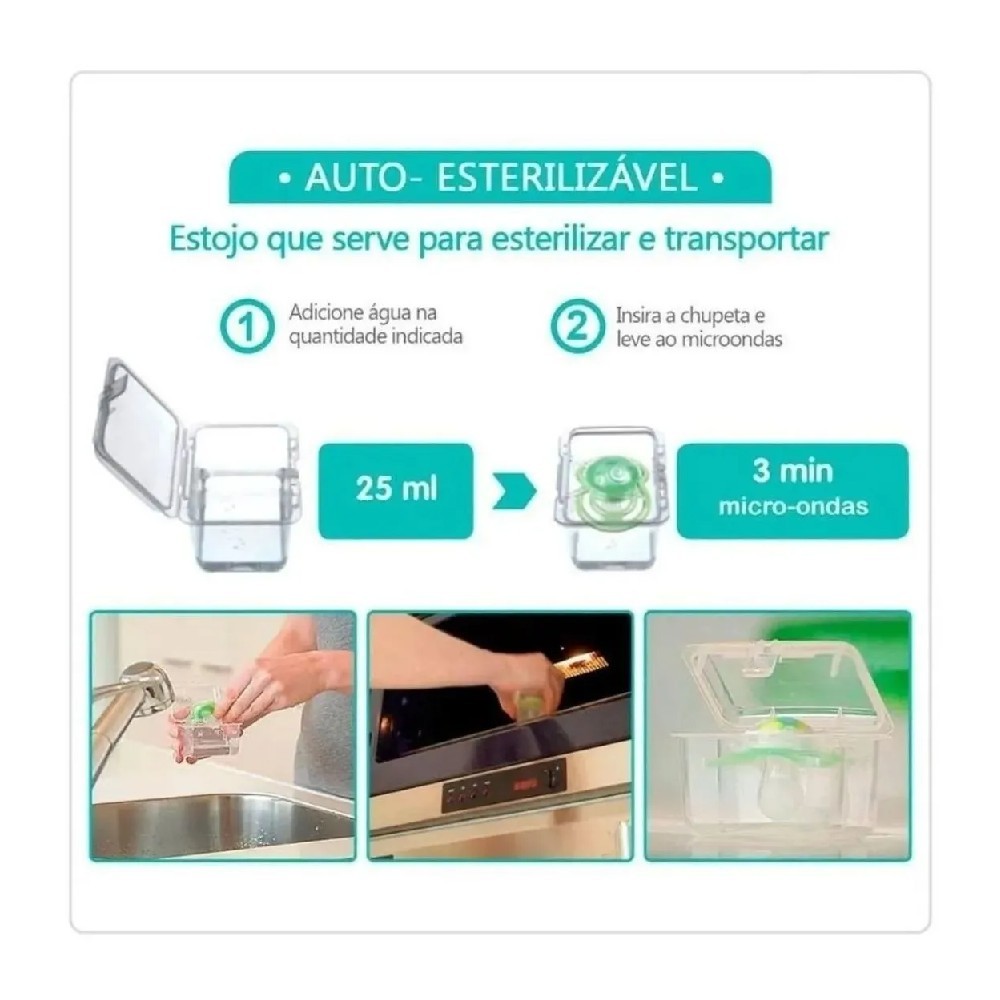 Chupeta Bico de Silicone Air 16m+ Neutra C/ Estojo - MAM