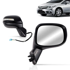 Retrovisor Civic 2012 2013 2014 2015 2016 Elétrico Com Pisca