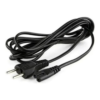 Cabo De Força Energia Bipolar para Video Gamer ps2 ps3 ps4 e TV Radio 1.2 Metros Cabo Grosso 2 Pinos em Oferta na Shopee