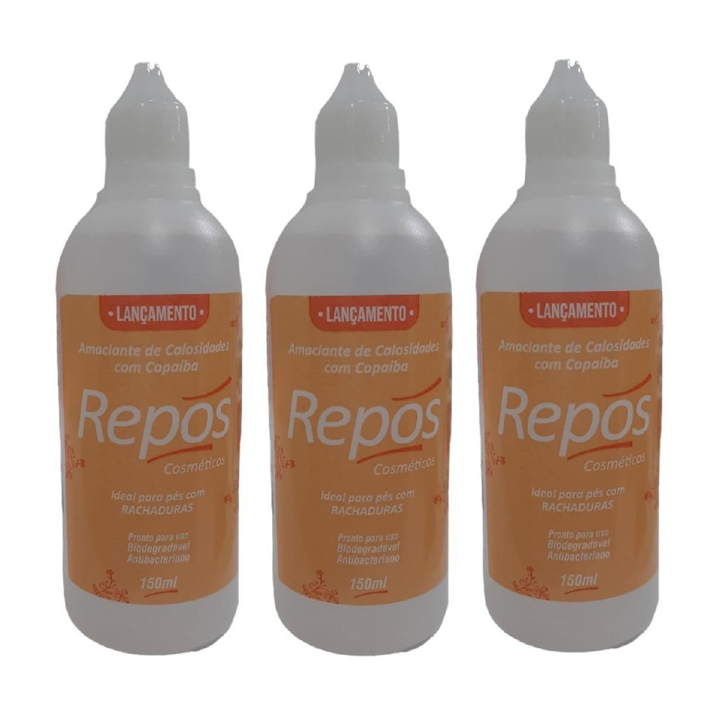 AMACIANTE DE CALOSIDADES COM COPAÍBA 150ML REPOS em Oferta na Shopee