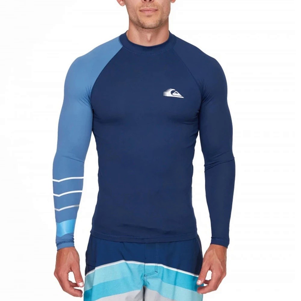 2026 Estilo 2026 Novo Quiksilver Nova Camiseta De Natação Masculina Justa Maiô De Surf Praia Proteção UV Roupa De Banho