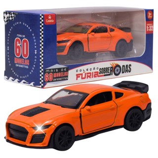 Carrinho Miniatura Laranja 1:32 Pull Back C/ Som e Luz - Castela em Oferta na Shopee