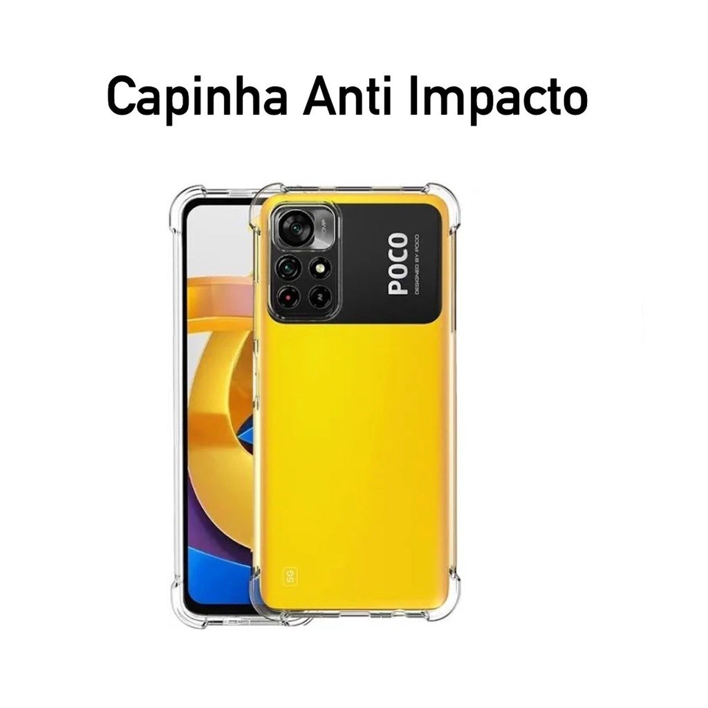 Capa Capinha Anti Impacto Para Poco M4 Pro 5G E/OU Película 3D Vidro Temperado — imagem 2 de 2