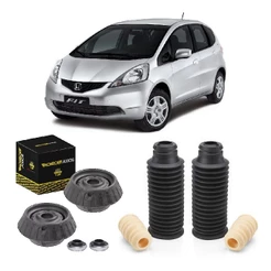 KIT COXIM BATENTE COIFA ROLAMENTO DO AMORTECEDOR DIANTEIRO FIT 2003 ATÉ 2008