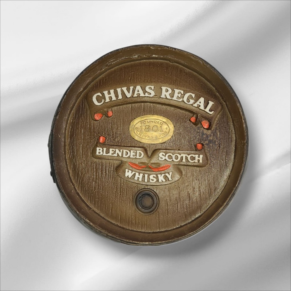 Decoração Retrô Chivas Regal em Resina - Estilo Tonel Antigo - Mostruário