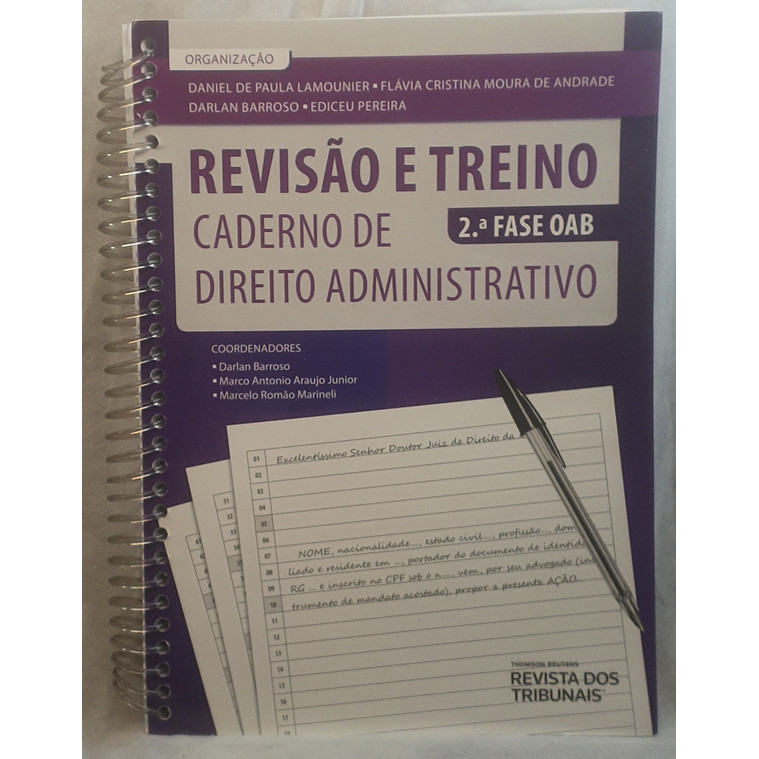 Livro Caderno de Direito Administrativo - Revisão e Treino - 2º Fase OAB - Revista dos Tribunais