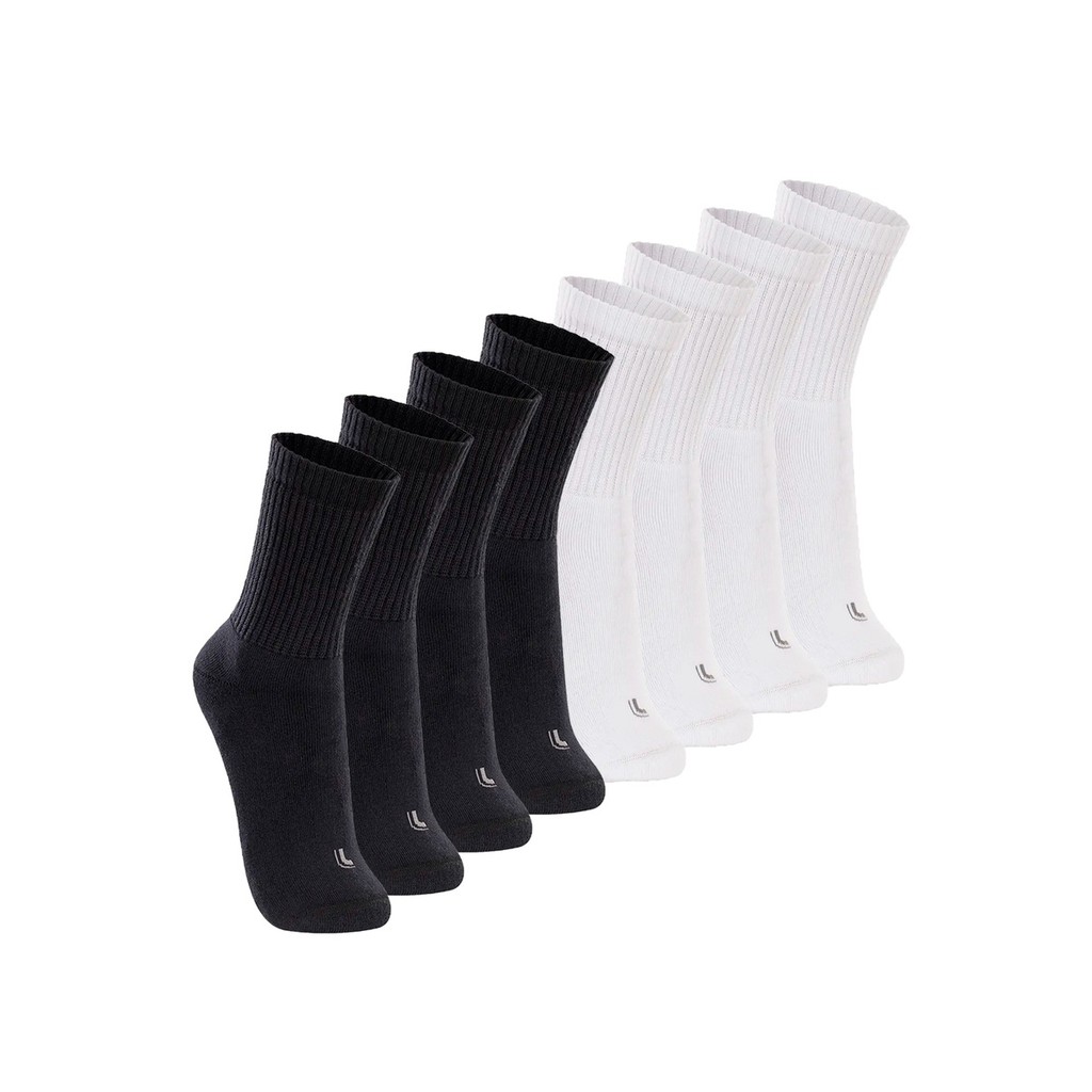 Kit com 8 Pares de Meias Esportiva Cano Longo Lupo 3250-001 Colorido