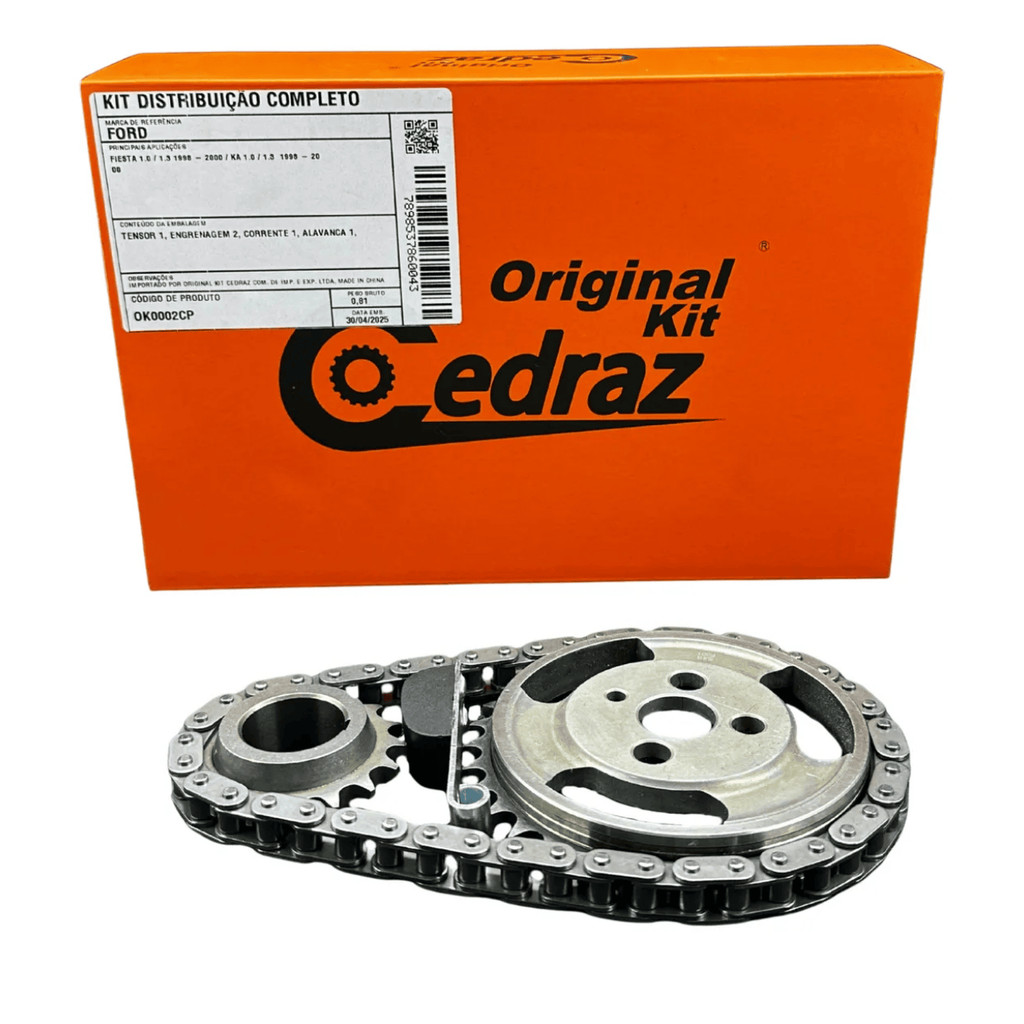 Kit Distribuição Corrente Comando Ford Courier Fiesta Ka 1.0 / 1.3 Endura 1996 a 2000 em Oferta na Shopee