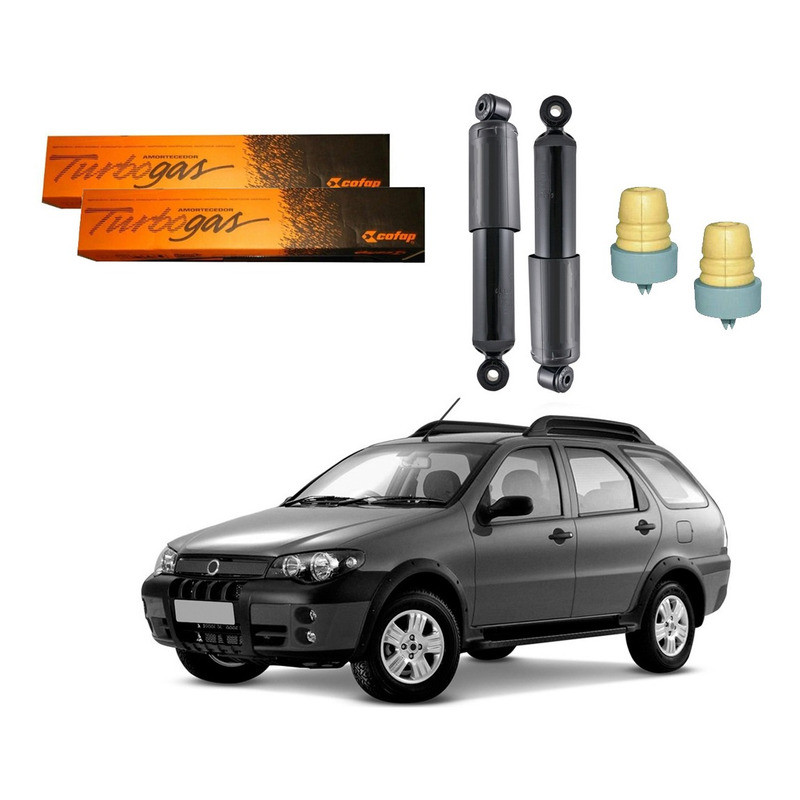 Kit Amortecedor Traseiro, Palio Adventure 1.8 2003 A 2010