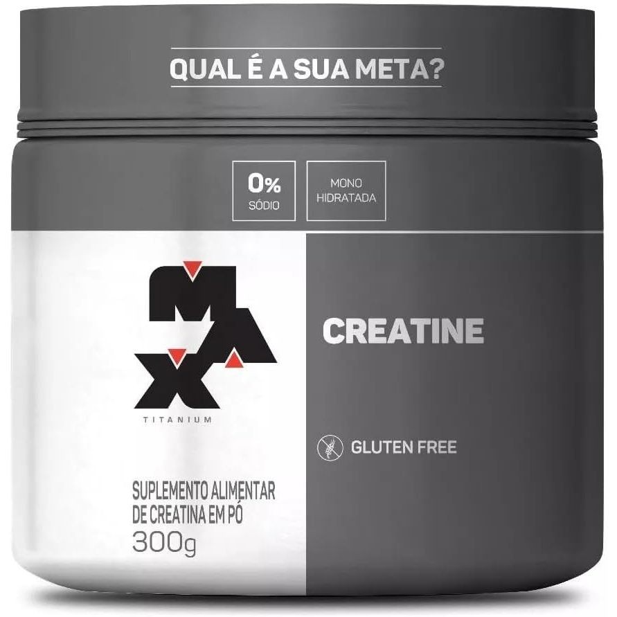 Creatina Monohidratada em Pó Max Titanium Pote 300g