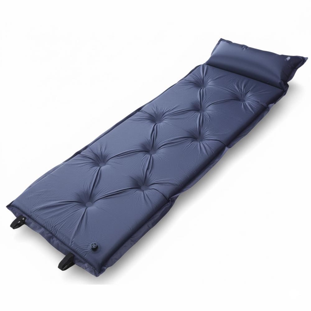 Colchonete Trekking Azul 183x57x2,5cm Autoinflável com Travesseiro Inflável ZELT em Oferta na Shopee