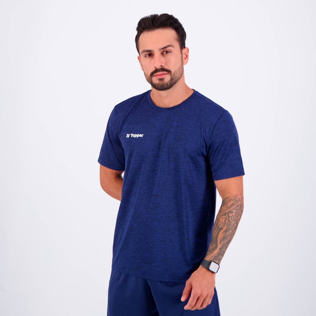 Detalhes do Camiseta Topper Treino Classic Marinho