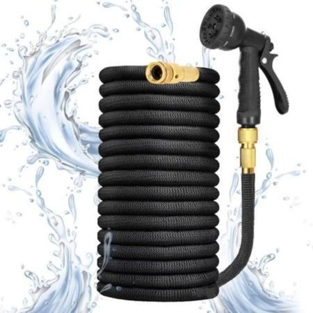 Mangueira Magica de Jardim Retrátil 15 Metros Flexível irrigação E 7 Tipos De Jato