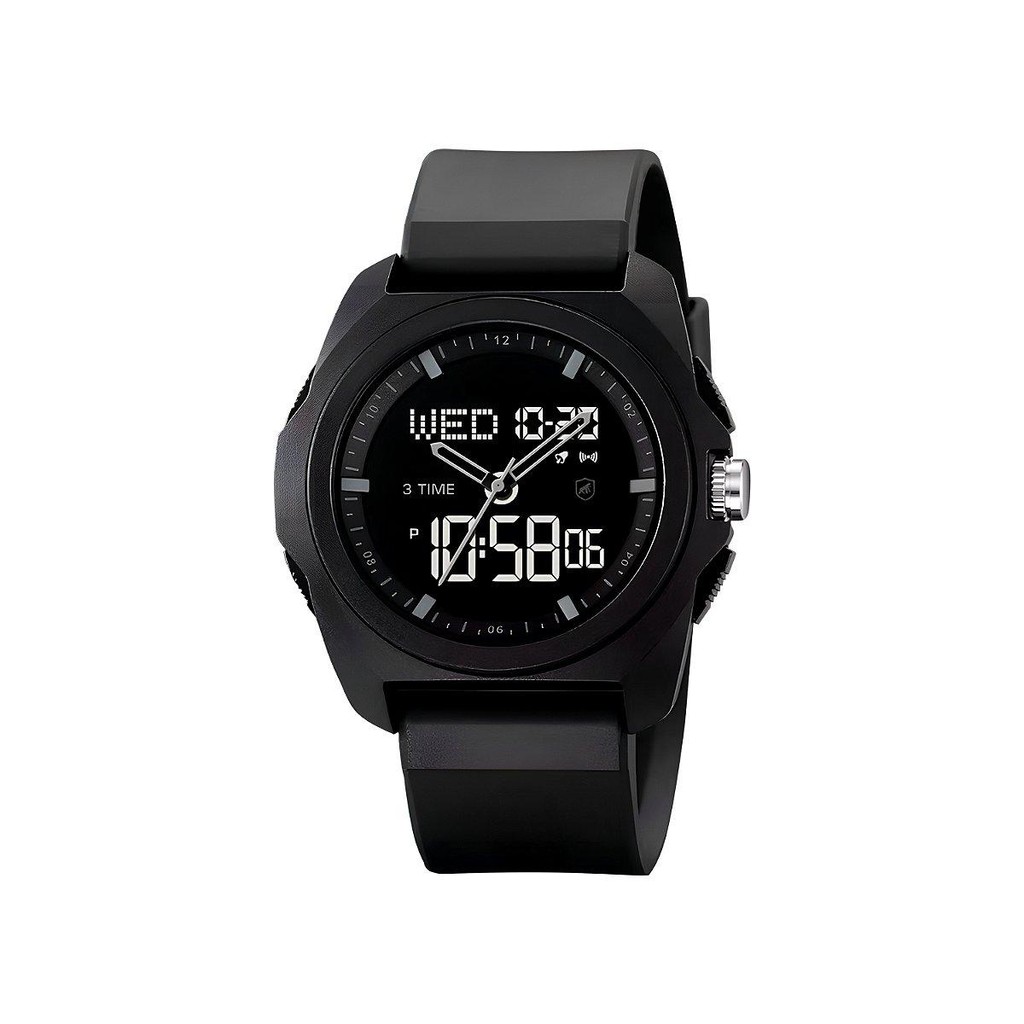Relógio Analógico e Digital à Prova d’Água com Alarme, Cronômetro e Pulseira de Silicone - Survivor - Gshield em Oferta na Shopee