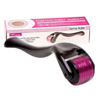 DermaRoller 0,5mm MicroAgulhamento Rolo Agulha System 540 Original Preencher Falha Cabelo e Barba Cicatrizes e Manchas em Oferta na Shopee