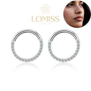 Piercing Septo Prata 925 Nariz Argola Circular Lateral Zircônia Segmento Articulado Septum Conch Orelha Tragus Boca Rook em Oferta na Shopee
