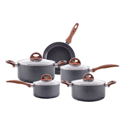 Jogo De Panelas Brinox Antiaderente Ceramic Indução 5 Peças