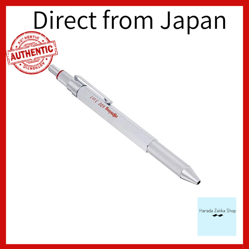 ROTRING 600 3 Em 1 Tipo Torção Prateada 2121117 Importação Oficial