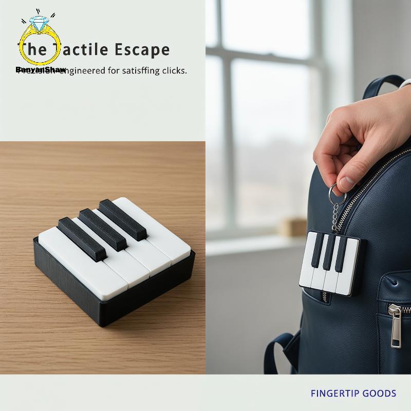 [BANY] Teclado De Piano PLA Impresso Em 3D Clier Press-Type Relax Fidget Dpression Button Dedo Brinquedos Alívio Do Estr