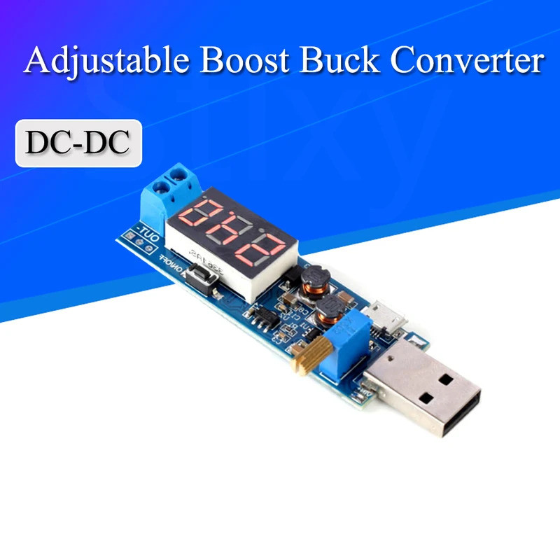 Stlxy DC-5V A 3.5V/12V USB Step UP/Down Módulo De Fonte De Alimentação Boost Ajustável Buck Converter Out 1.2V-24V H