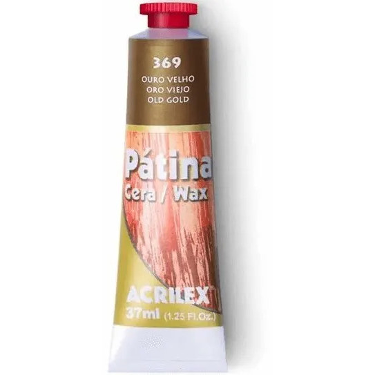 Pátina Cera Envelhecimento 37ml Acrilex Ouro Velho 369-ouro Velho