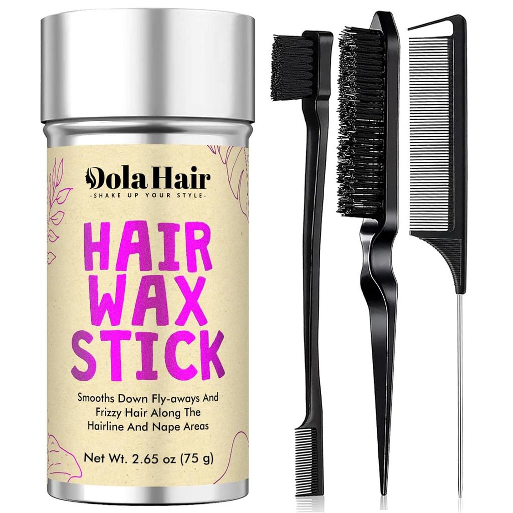 Dolahair Cera Capilar em Bastão - Controle de Fios Rebeldes e Pomada Modeladora para Crianças, Mulheres e Homens - Acess