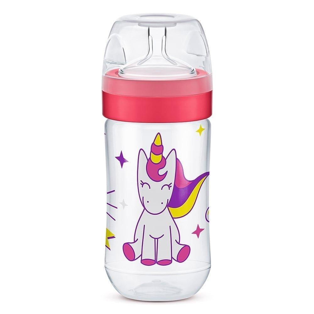 Mamadeira Lillo Silicone Super Evolution Rosa 300ml