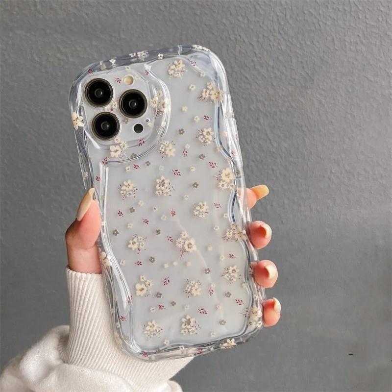Capa de celular com margaridas brancas e rosas, adequada para Xiaomi POCO X8 Pro Max X7 Mi 15T, capa de celular luxuosa