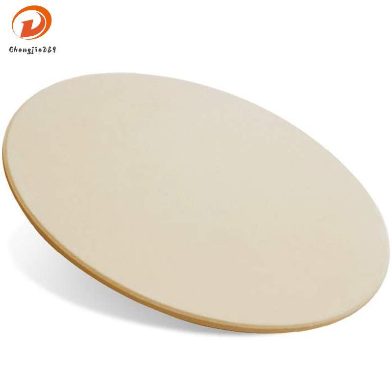 [Novo C] Pedra De Pizza De 15 Polegadas , Redonda Para Assar Pão , Cerâmica , Grelhar , Pedras Cozinhar E , Churrasco
