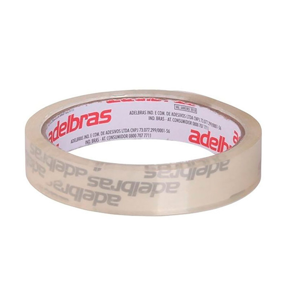 Fita adesiva Qualitape 18mmx50m Adelbras