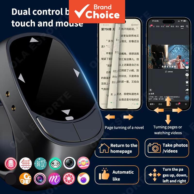 Novo Controle Remoto Bluetooth para Página de Toque, Giro de Câmera, Gravação de Vídeo, Controle de Música para iPad