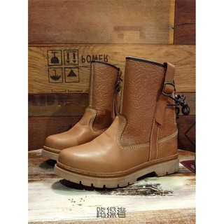 Botas Martin de couro genuíno para localizador de estrada, botas gerais de couro, botas de equitação mongol, de ca