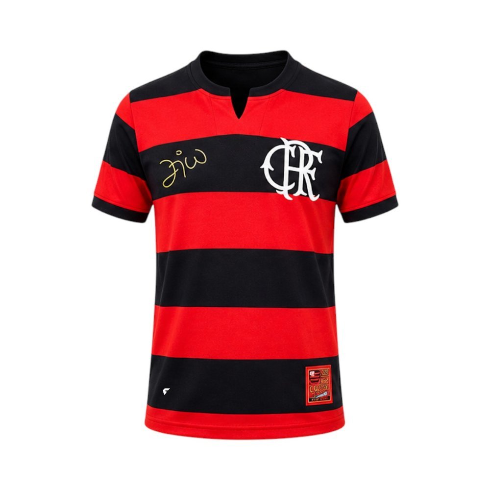 Camiseta Braziline Flatri Zico Flamengo Infantil